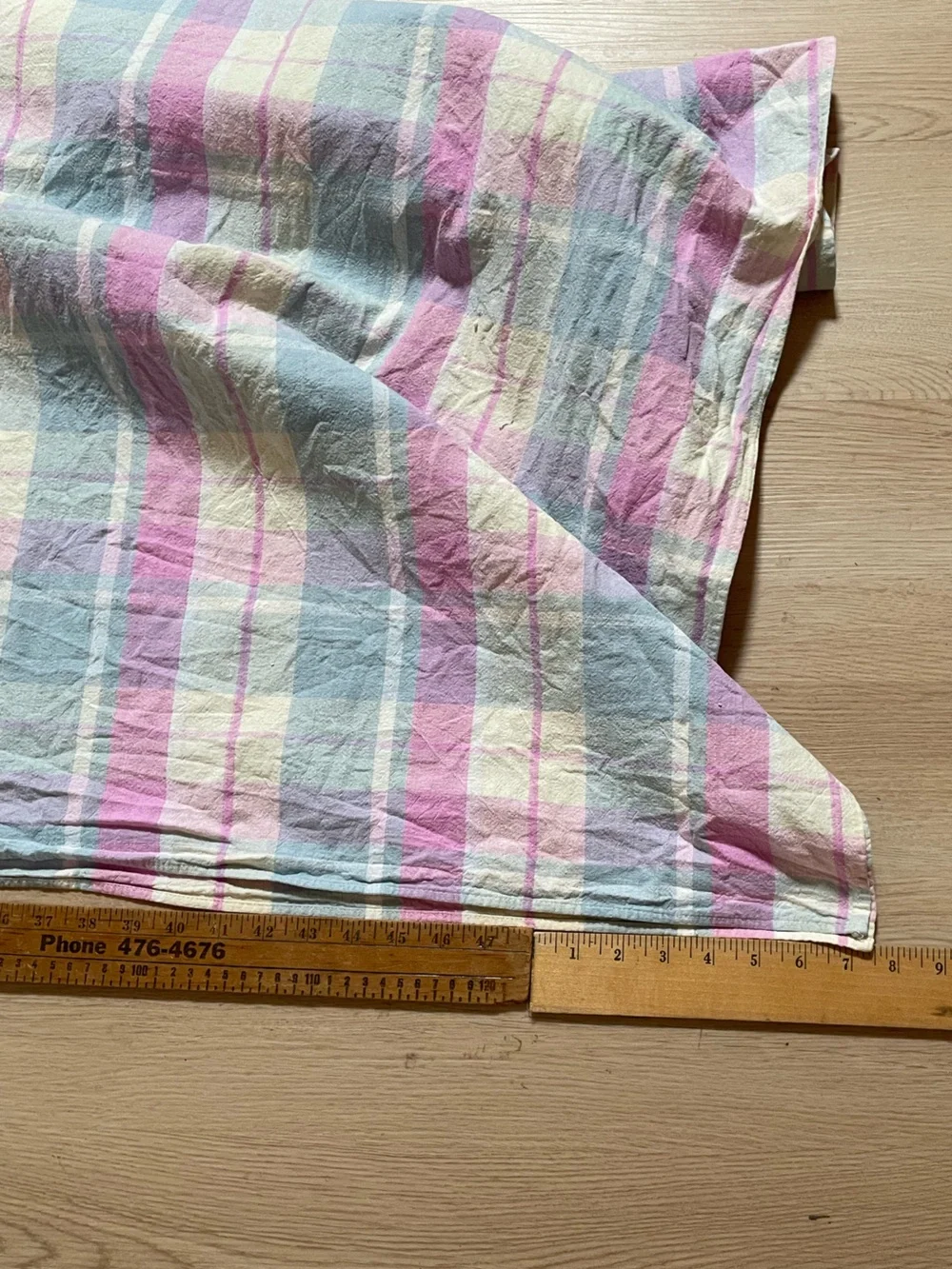 Vintage Plaid Tablecloth